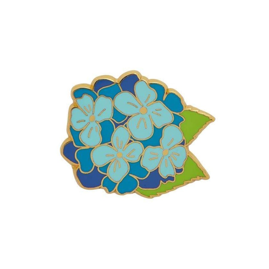 Erstwilder Enamel Pins | Heartfelt Hydrangea Enamel Pin