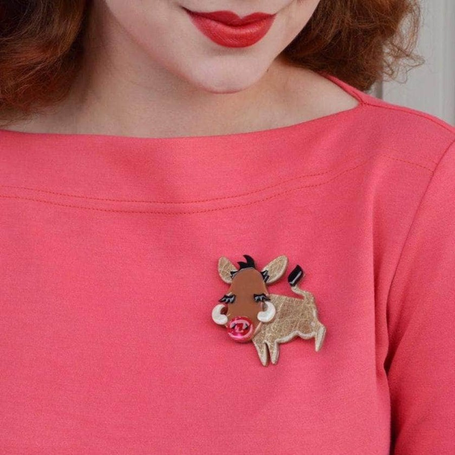 Erstwilder Brooches | Young Warthog Brooch