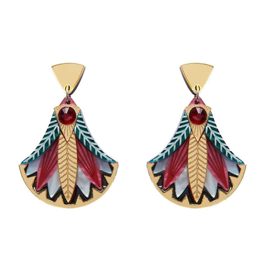 Erstwilder Earrings | Gift Of The Nile Papyrus Drop Earrings