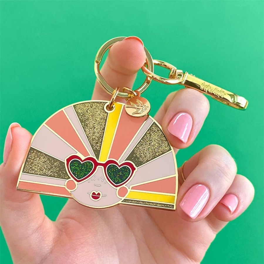 Erstwilder Enamel Key Rings | Groovy U.V. Enamel Key Ring