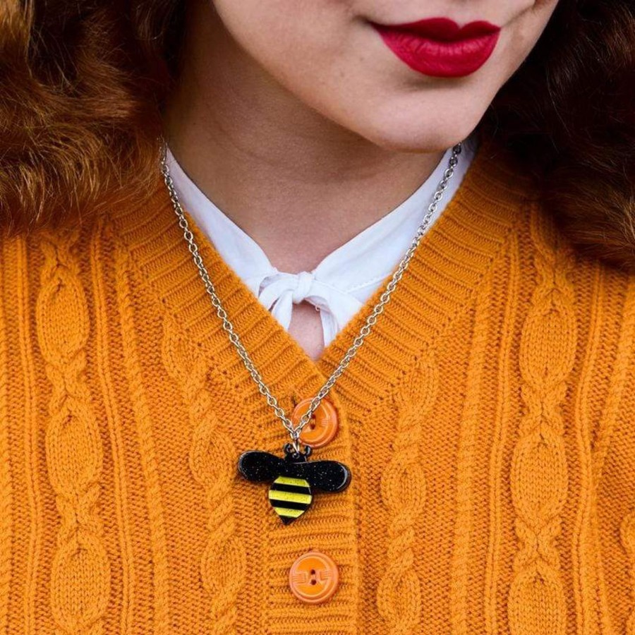 Erstwilder Necklaces | Babette Bee Pendant Necklace