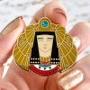 Erstwilder Enamel Pins | Queen Of The Nile Cleopatra Enamel Pin