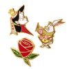 Erstwilder Enamel Pins | Kitchy Witch Alice'S Wonderland Queen & Roses Pin Pack - 3 Piece