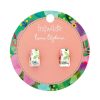 Erstwilder Enamel Earrings | Spring To Life Enamel Huggie Earrings